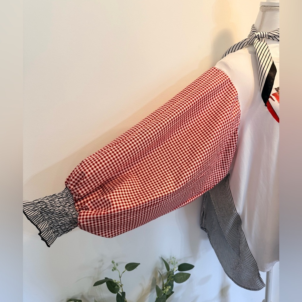 🍒 Cherry Mixed Print Top 🍒 - Picture 4 of 5